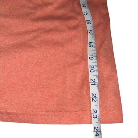 Ariat Womens Orange V-Neck Short Sleeve Performance Tee M - Picture 8 of 10